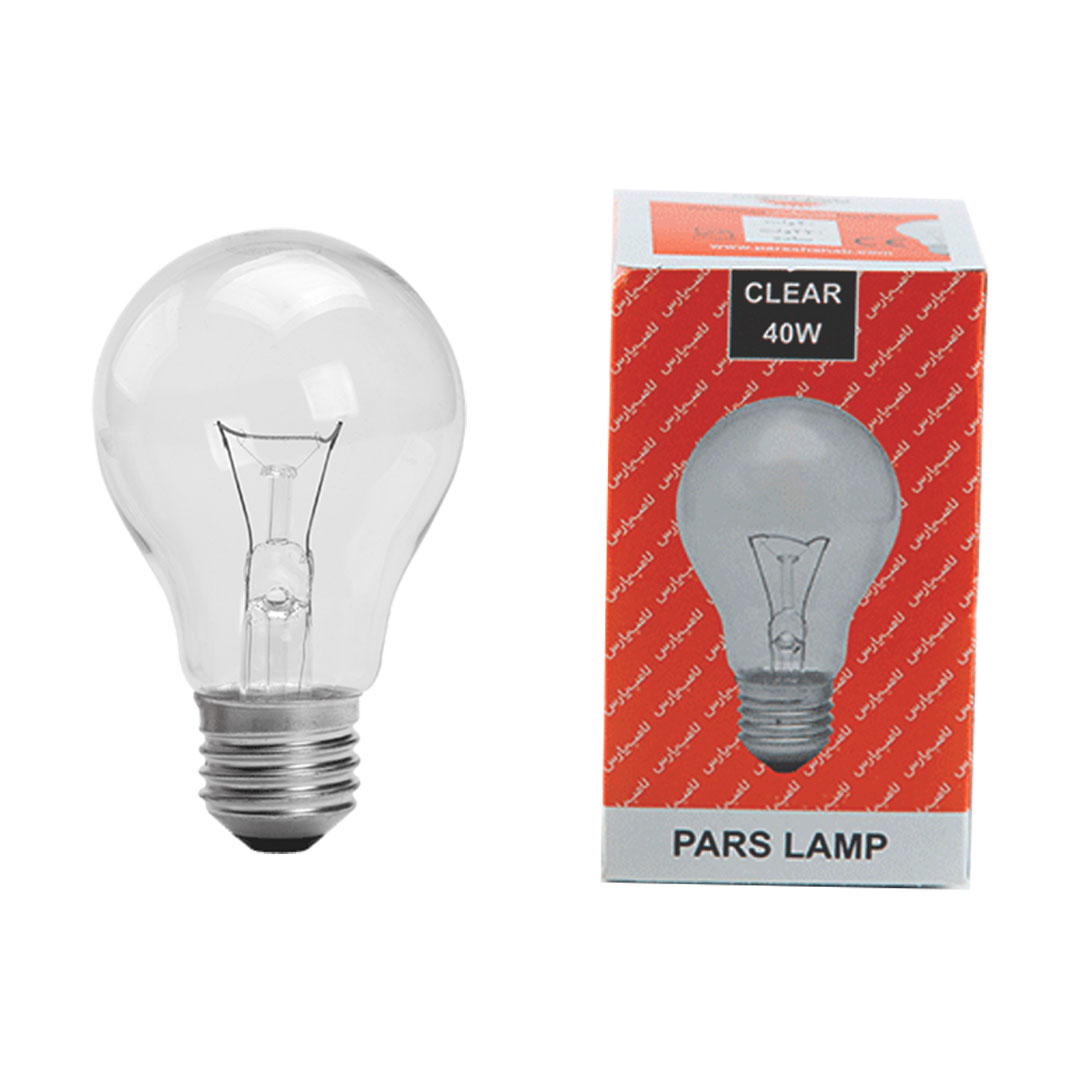 لامپ رشتهای 40W حبابی پارس شهاب
