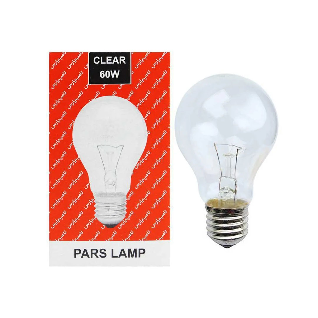 لامپ رشتهای 60W حبابی پارس شهاب